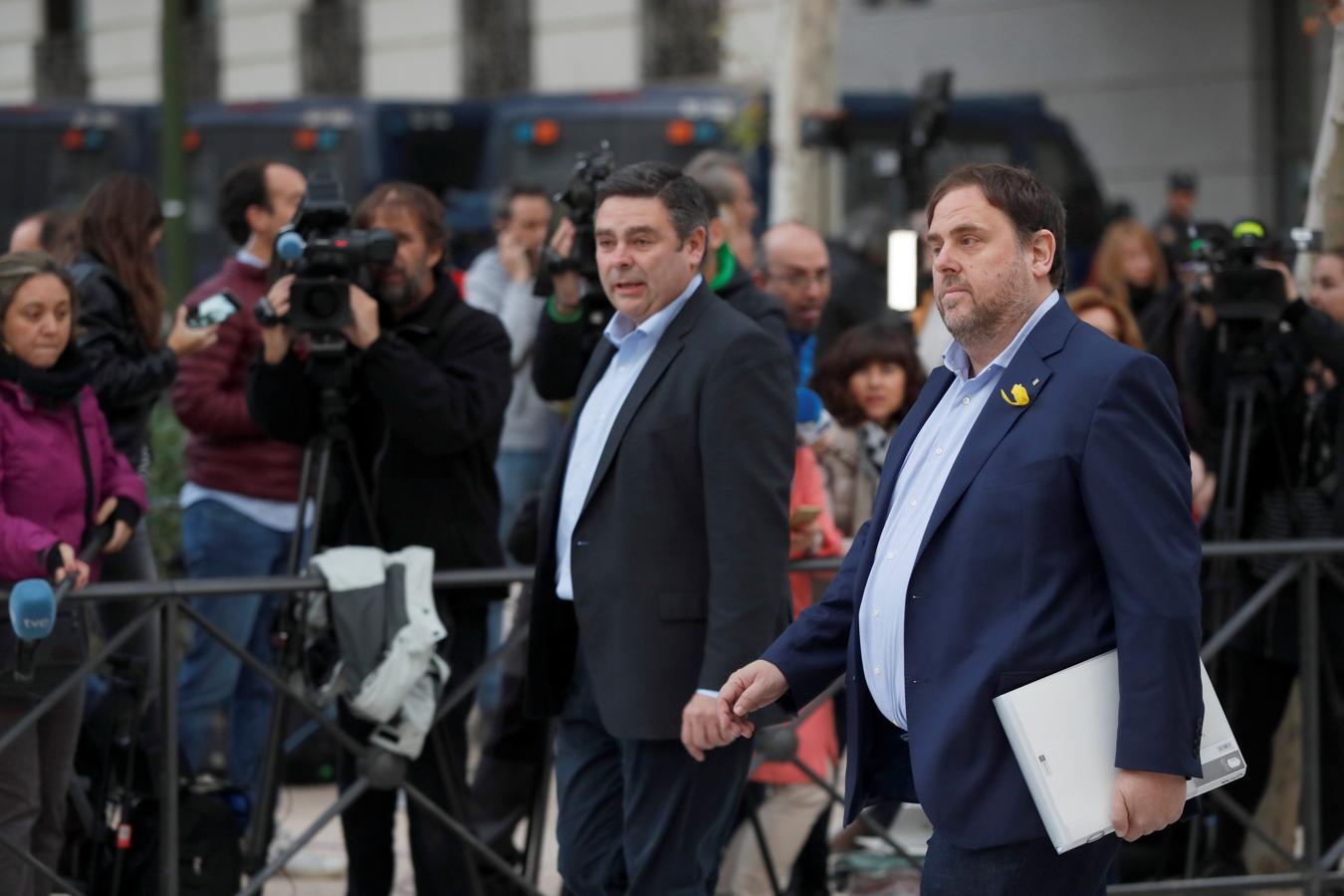 El vicepresidente cesado de la Generalitat de Cataluña, Oriol Junqueras. 