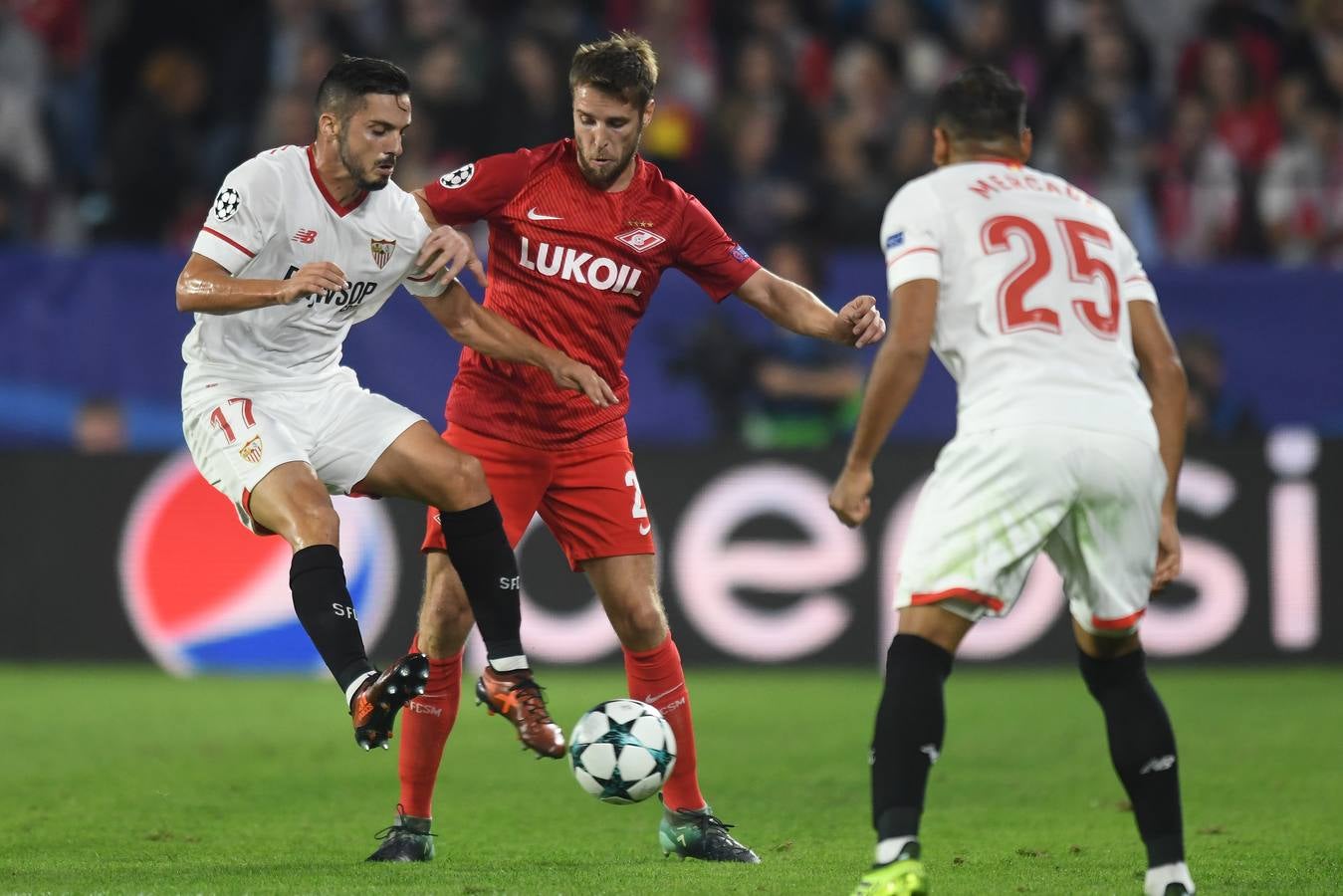 Las mejores imágenes de la victoria del Sevilla FC ante el Spartak