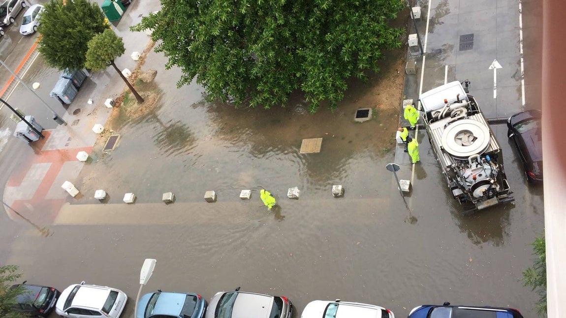 El temporal inunda también la capital