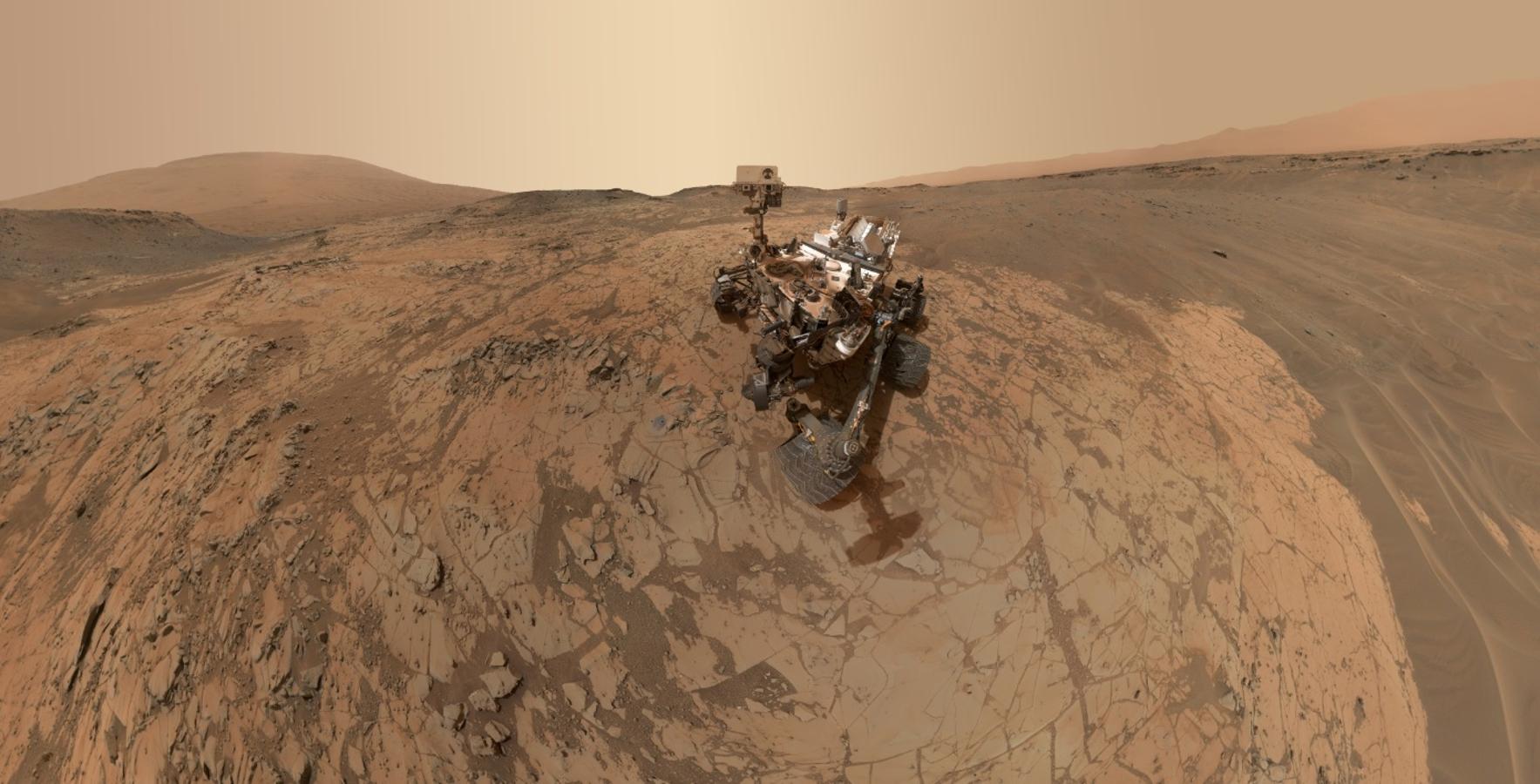 Autorretrato del rover Curiosity en Marte. 