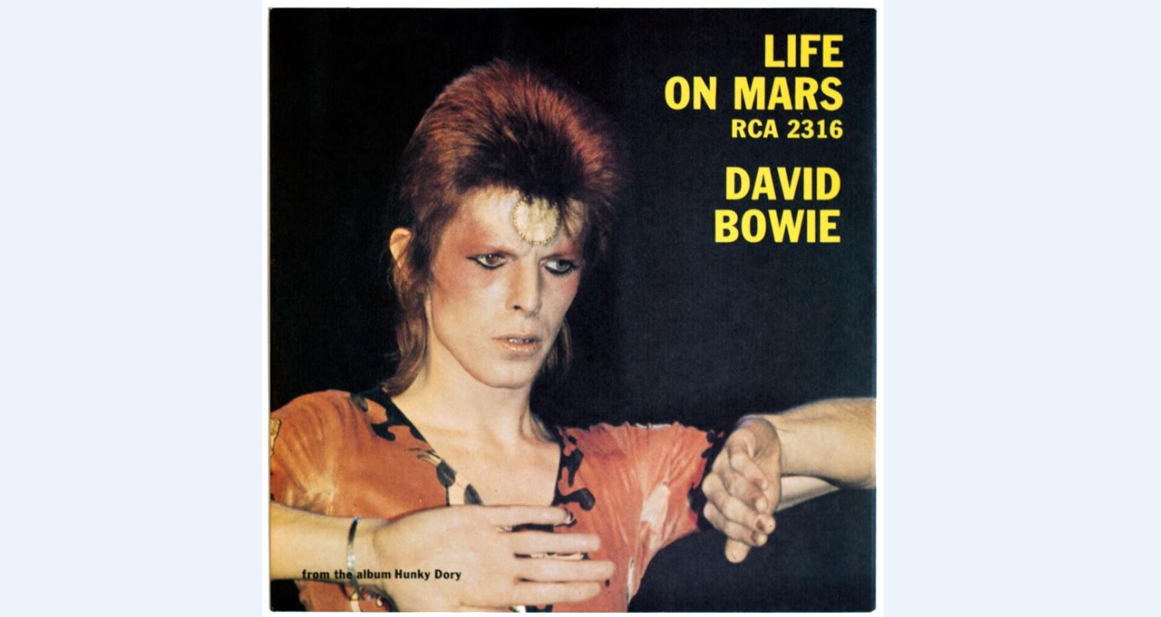 Vinilo original «Life On Mars», de David Bowie (1973). 