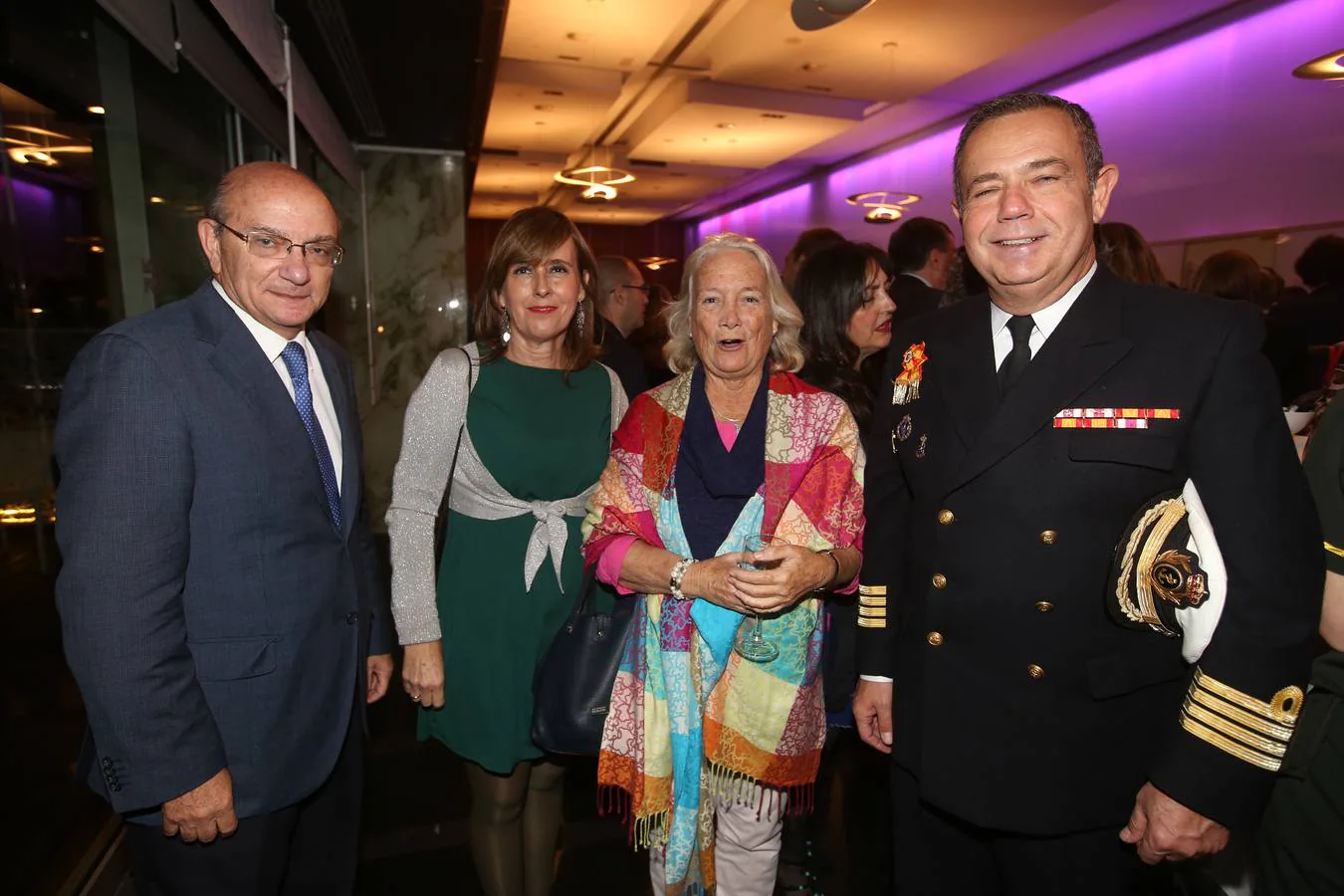 José María Caravaca, Sra Castañeda, Aurora Montero y Juan Antonio Aguilar. 