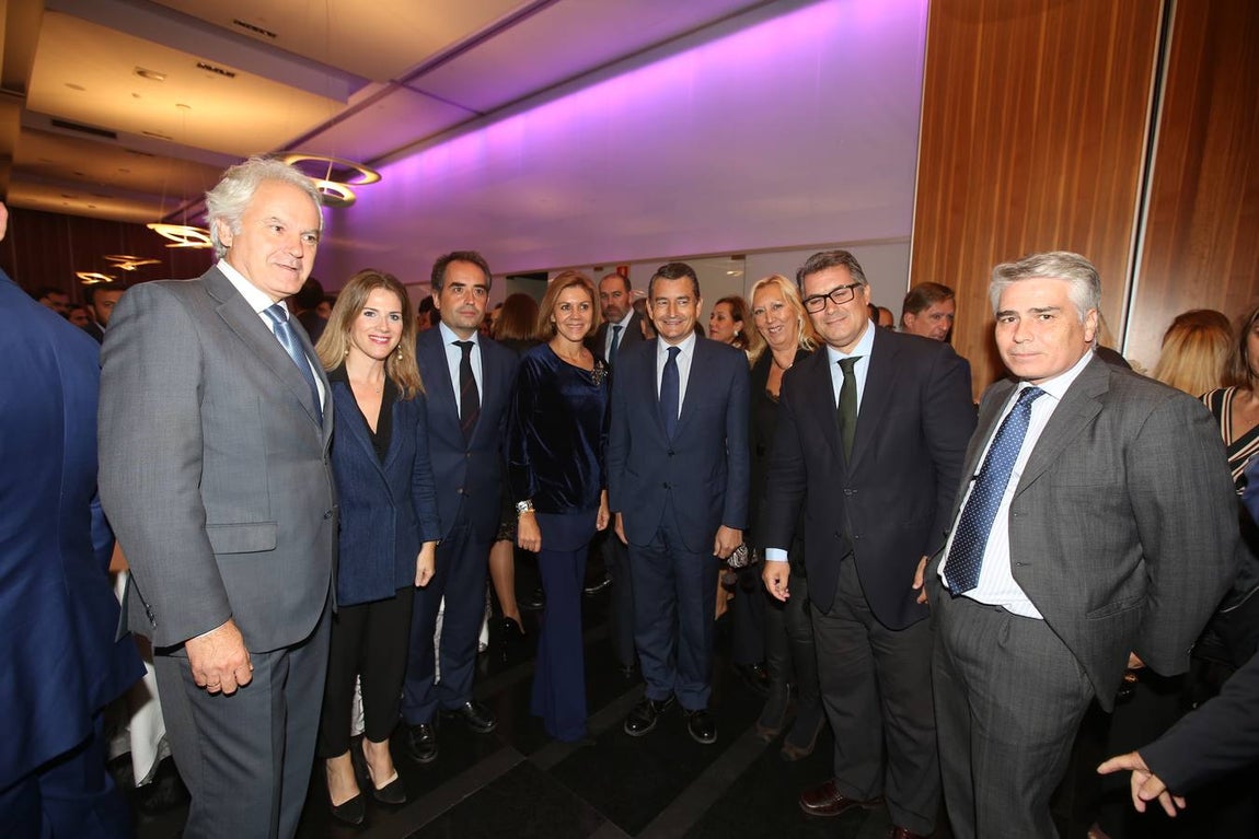 Agustín Muñoz, Ana Mestre, Antonio Pulido, Mª Dolores de Cospedal, Antonio Sanz, Mamen Pedemonte, Ignacio Romaní y Vicente Sánchez. 