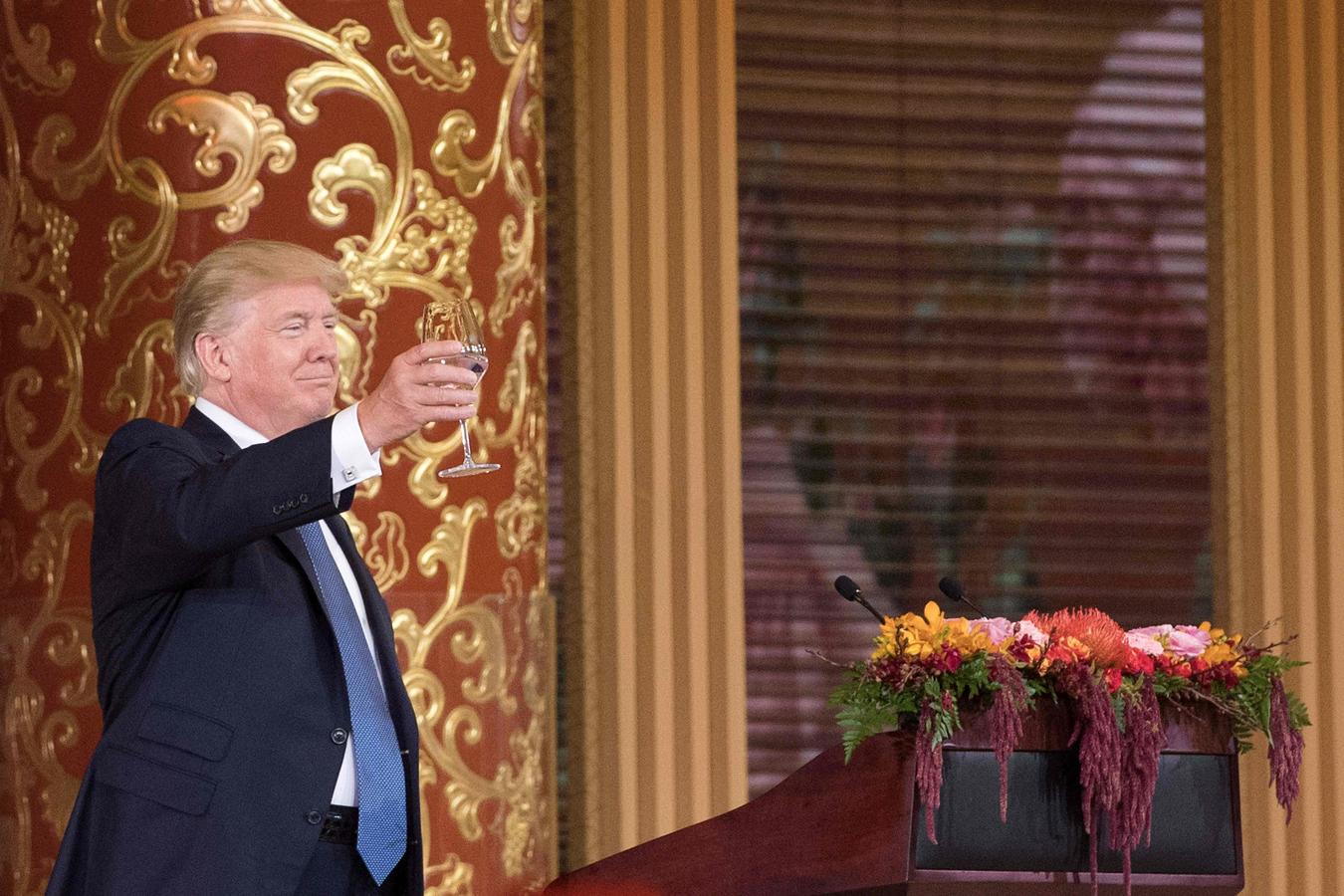 Donald Trump, en China