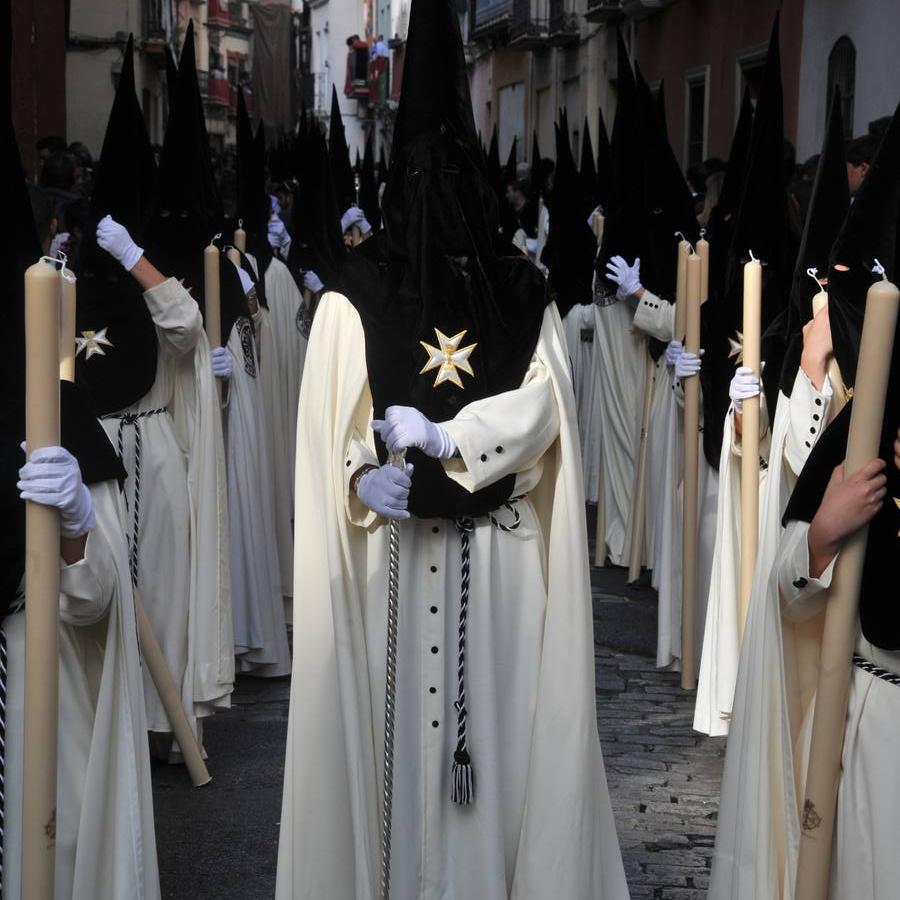 Nazarenos en la Semana Santa