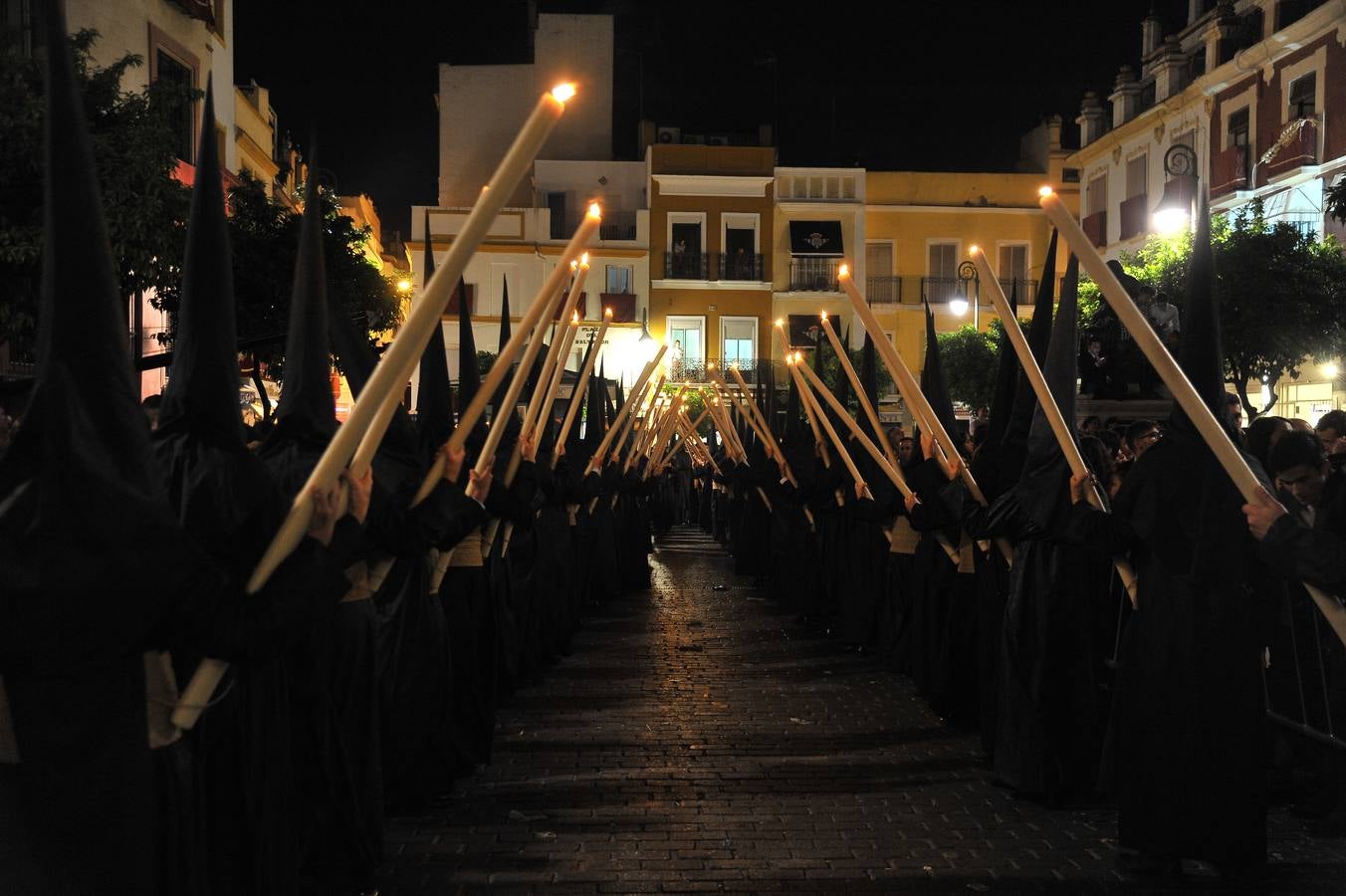 Nazarenos en la Semana Santa