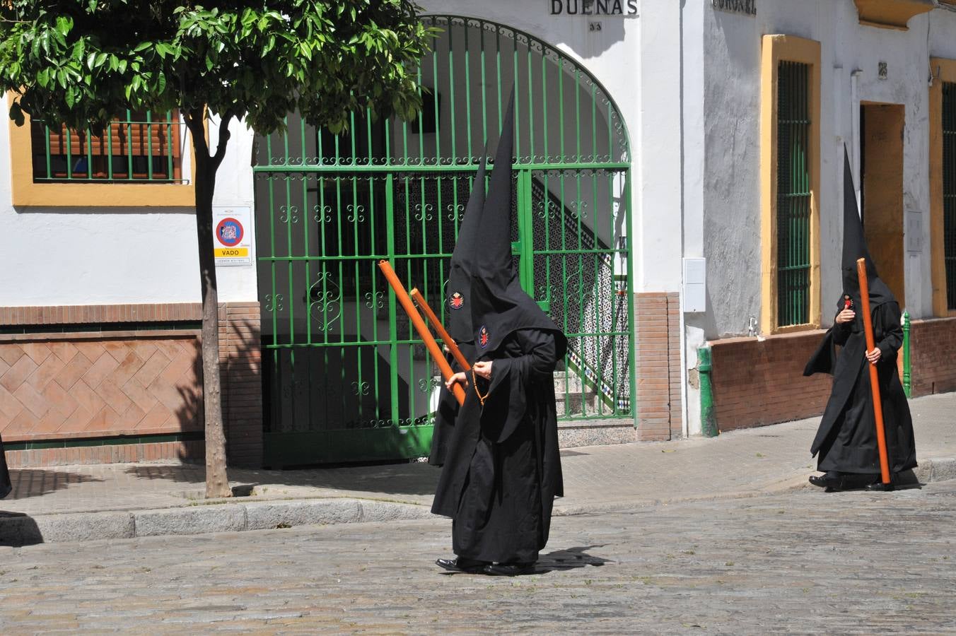 Nazarenos en la Semana Santa