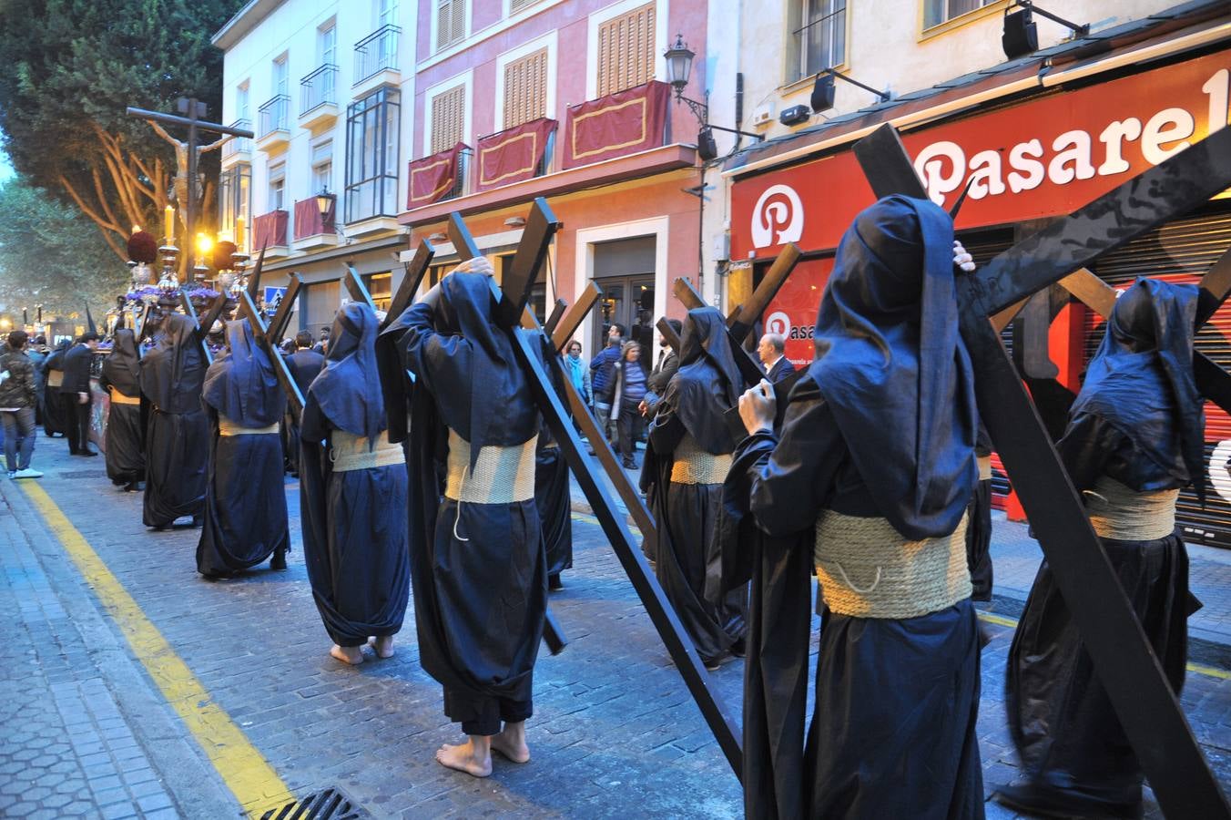 Nazarenos en la Semana Santa