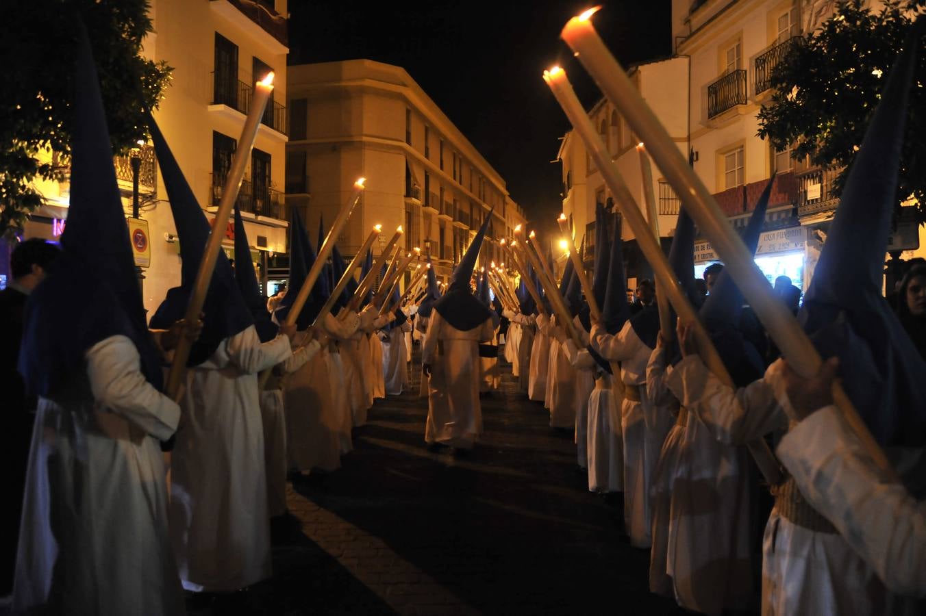 Nazarenos en la Semana Santa