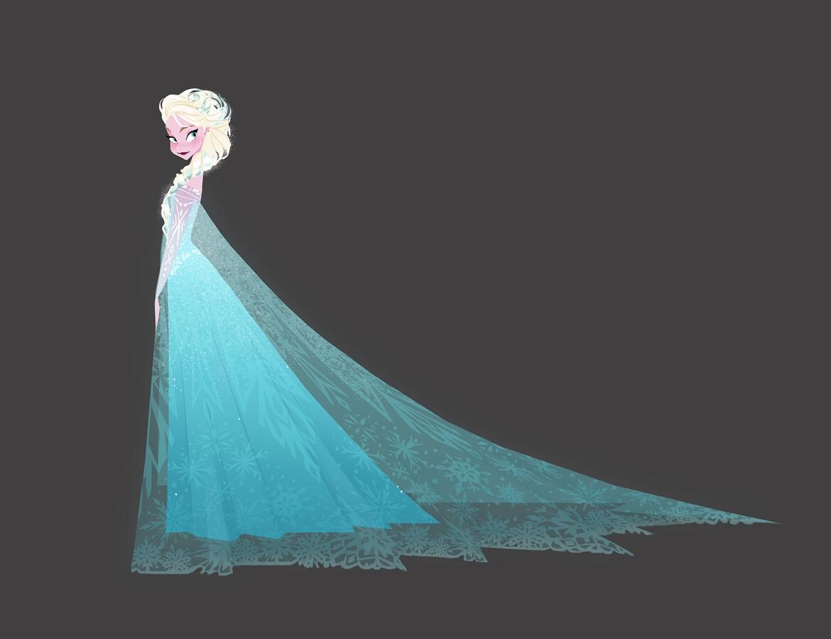 «Frozen. El reino del hielo», 2013 .Brittney Lee. Estudio para la dirección de arte. Pintura digital.. 