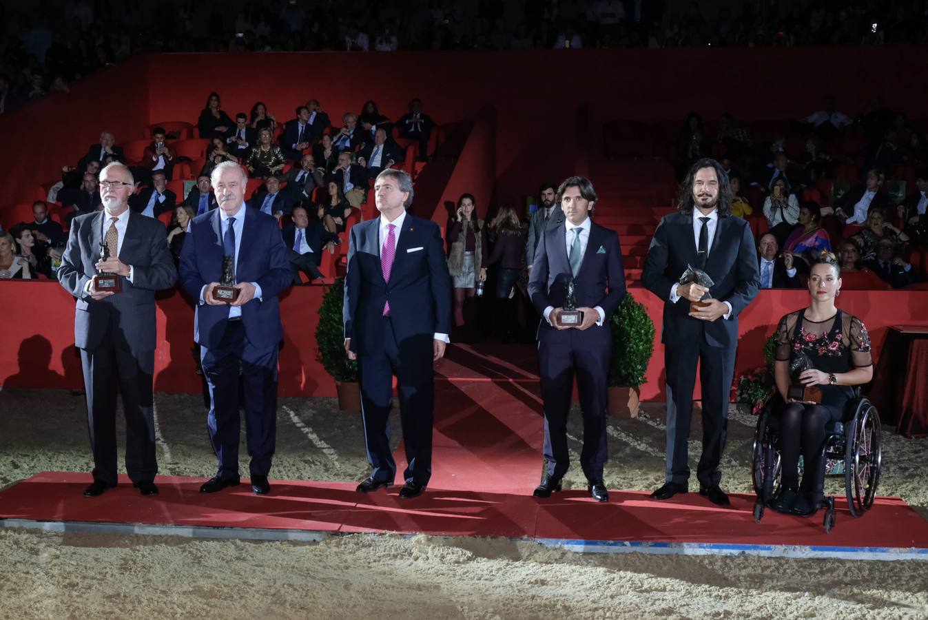 Jose de la Rosa,Vicente del Bosque, Juan TIrado, Diego Ventura y Eva del Moral, galardonados con los Premios PRE (Pura Raza Española)