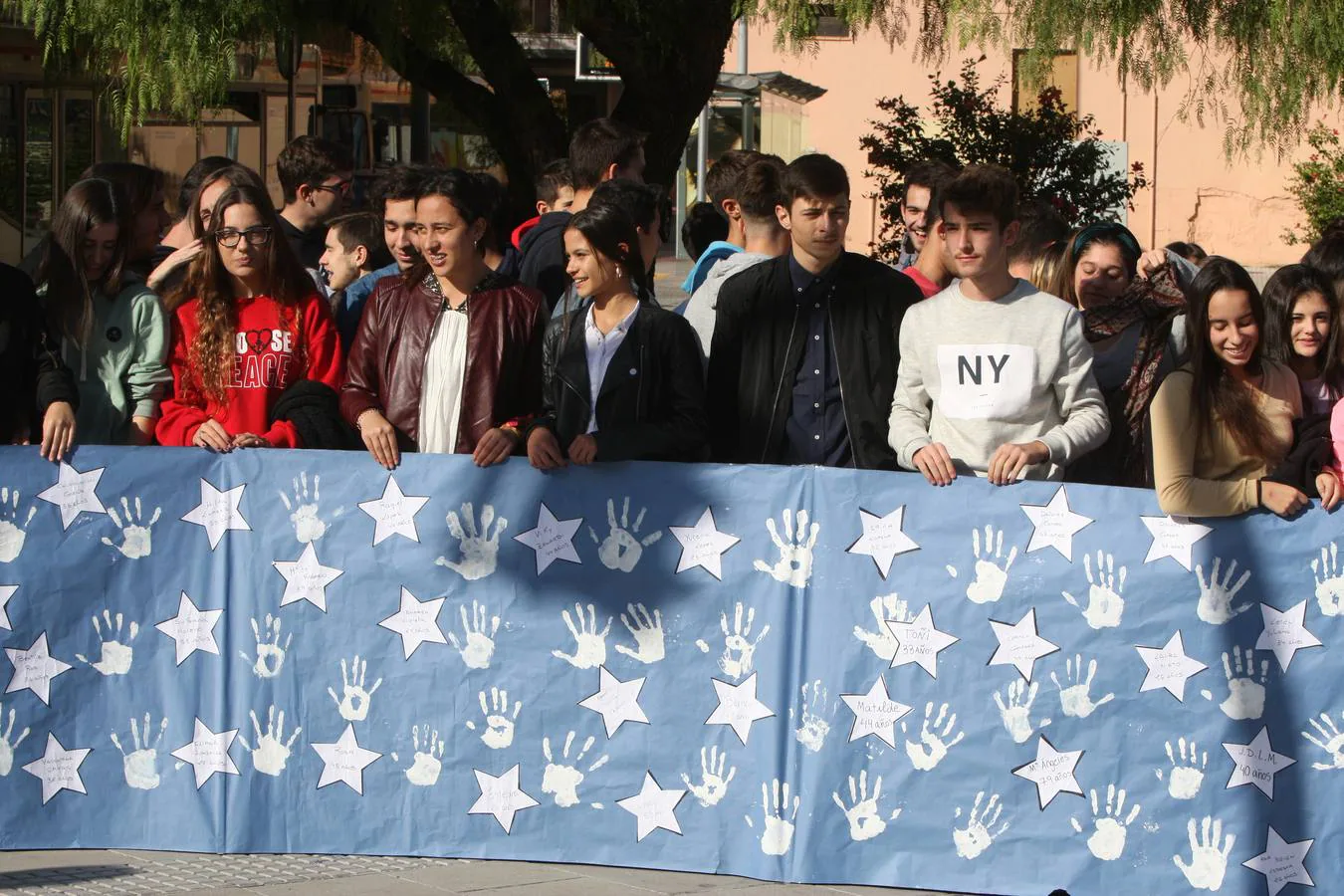 Los alumnos del colegio Argantonio se movilizan contra la violencia machista