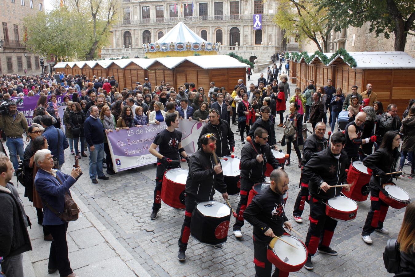 La marcha por la eliminación de la violencia de género en Toledo, en imágenes