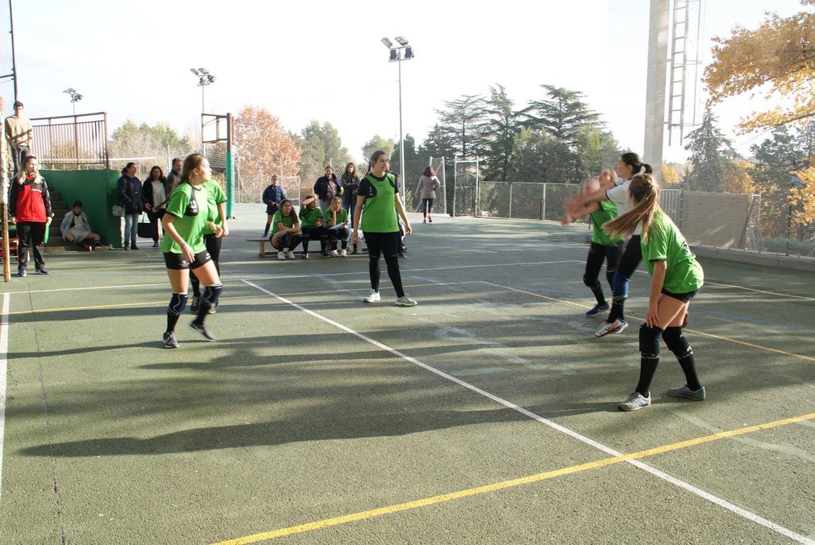 Las mejores imágenes del partido de voleibol juvenil femenino entre BVM Irlandesas y Valdefuentes