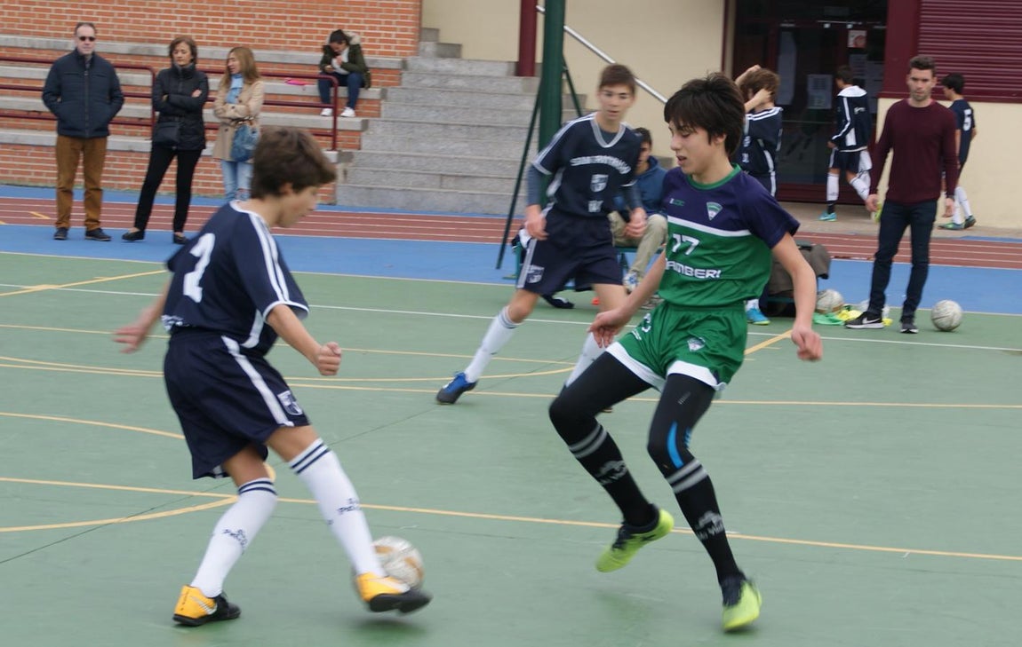 Las mejores imágenes del partido de fútbol sala cadete masculino entre San Patricio Soto Azul y Maristas Chamberí