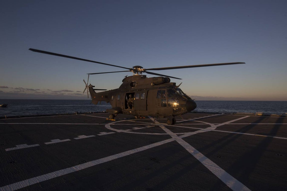 Dentro del ejercicio Marfibex de la Armada Española (I)