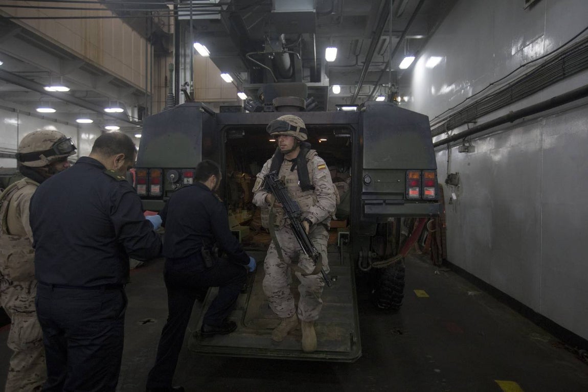 Dentro del ejercicio Marfibex de la Armada Española (I)