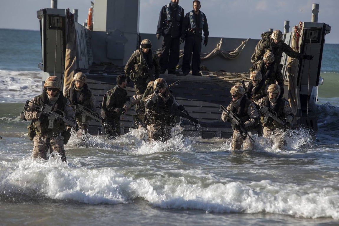 Dentro del ejercicio Marfibex de la Armada Española (I)