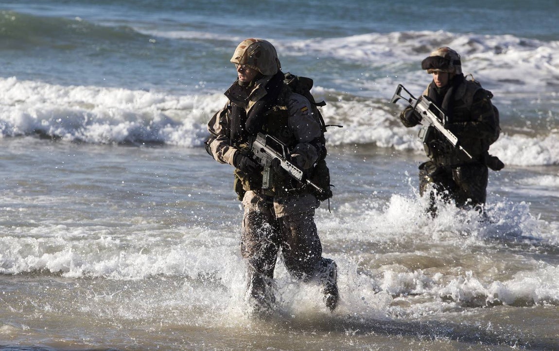 Dentro del ejercicio Marfibex de la Armada Española (I)