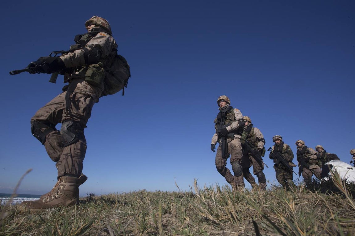Dentro del ejercicio Marfibex de la Armada Española (I)