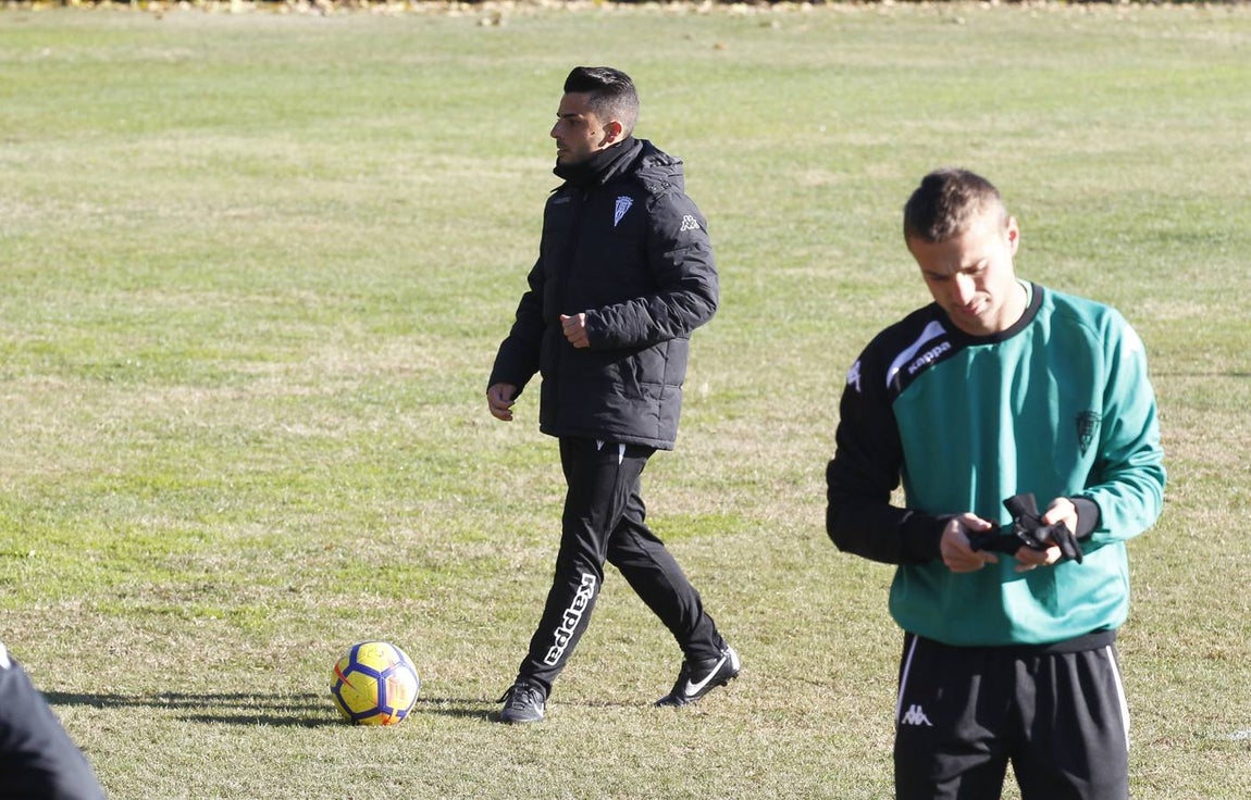 Imágenes del primer día de Jorge Romero como técnico del Córdoba CF