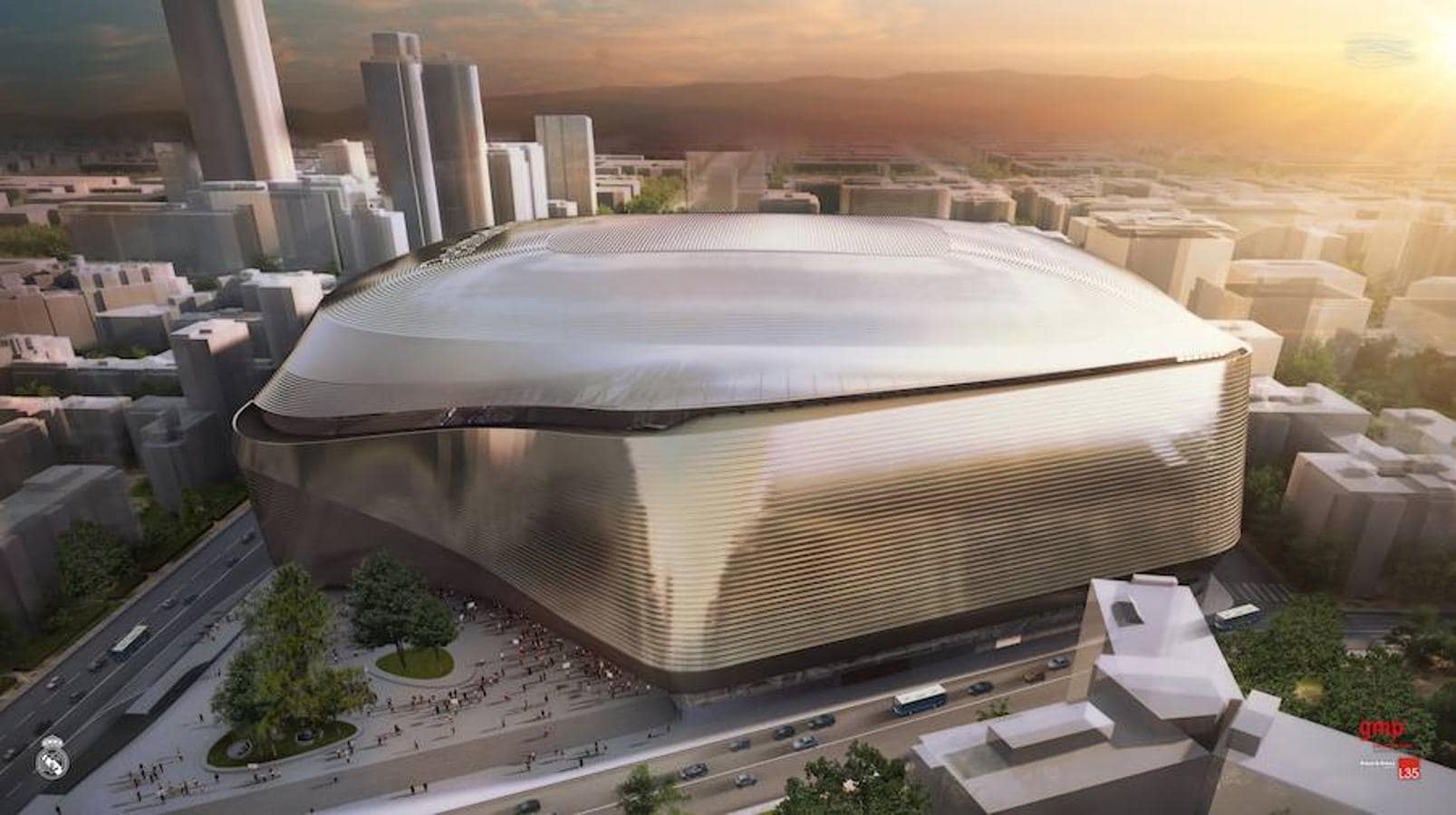 El futuro Santiago Bernabéu, una joya arquitectónica prvista para 2021. 