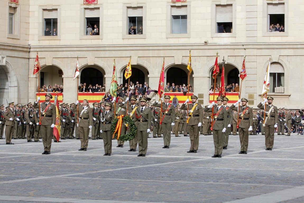 El acto castrense de la Academia de Infantería, en imágenes