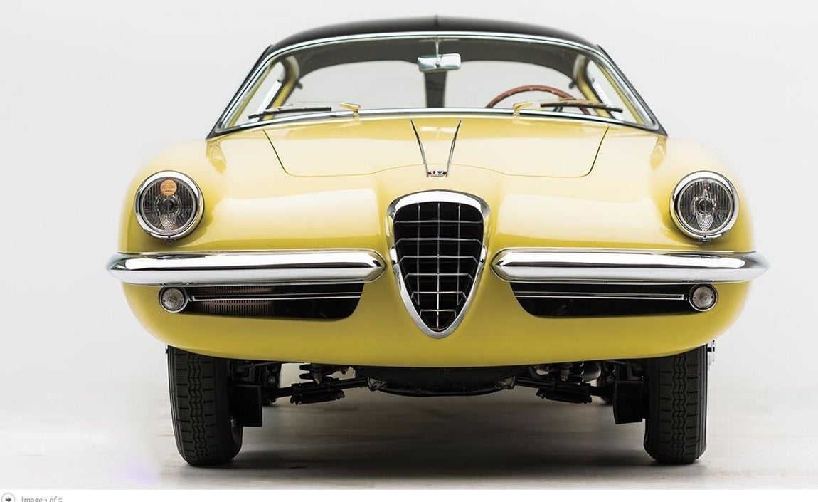 Alfa Romeo 1900C SS Speciale by Boano. Mario Boano diseñó este vehículo lanzado en 1955, su principal distintivo: unas líneas deportivas de inspiración totalmente futurista. Se produjo con chasis de alto rendimiento, estaba destinado a deslumbrar en el Salón del Automóvil de Turín.