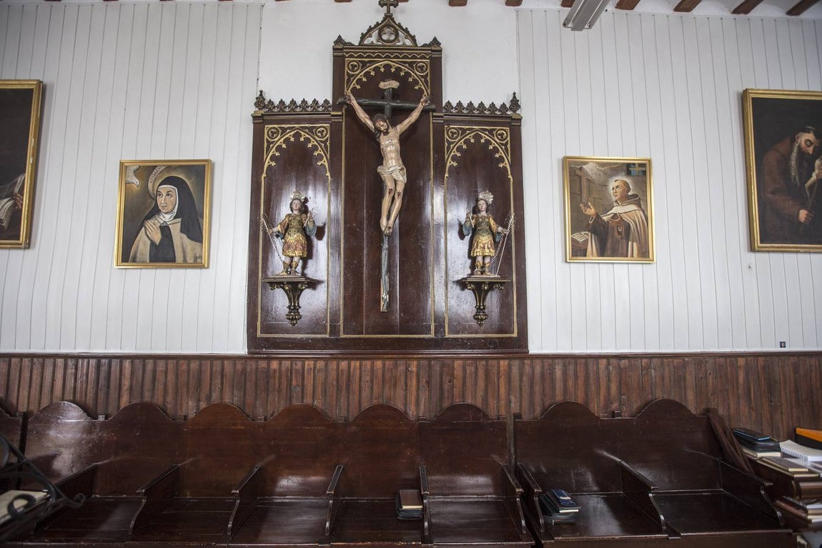 Detalle del coro de las Carmelitas Descalzas. 