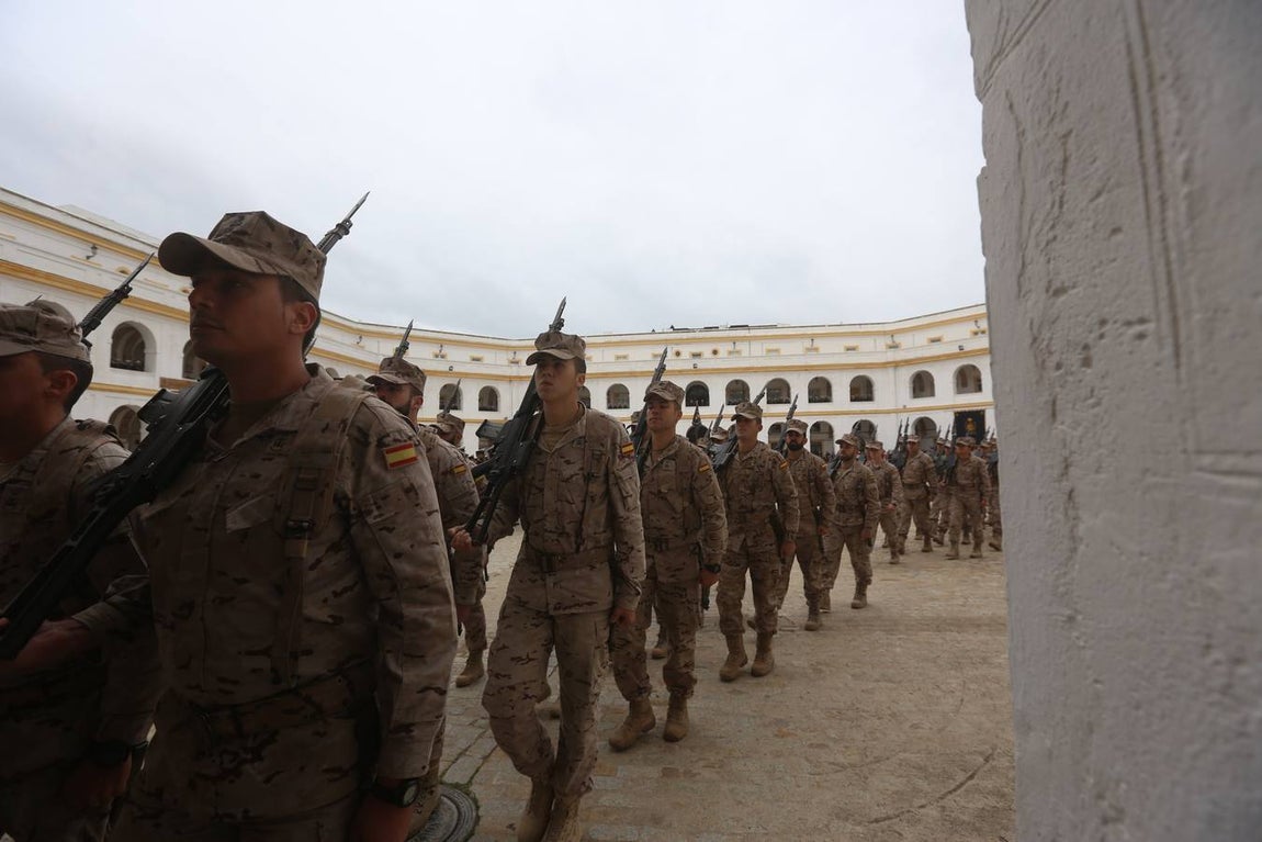 Despedida en el Tercio de Armada a los infantes de Marina que parten a Mali