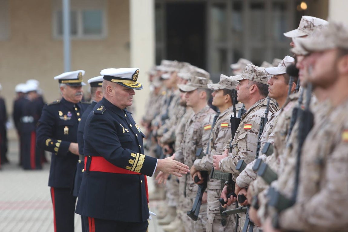 Despedida en el Tercio de Armada a los infantes de Marina que parten a Mali