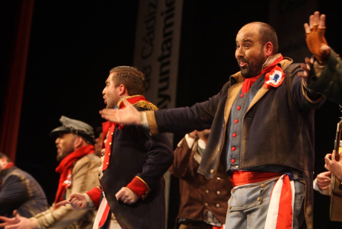 Carnaval de Cádiz 2018: la actuación de «Pueblo llano» en imágenes