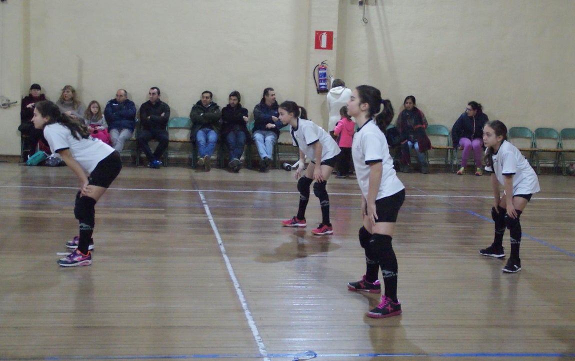Las mejores imágenes del partido de voleibol alevín mixto entre Rafaela Ybarra y La Salle San Rafael