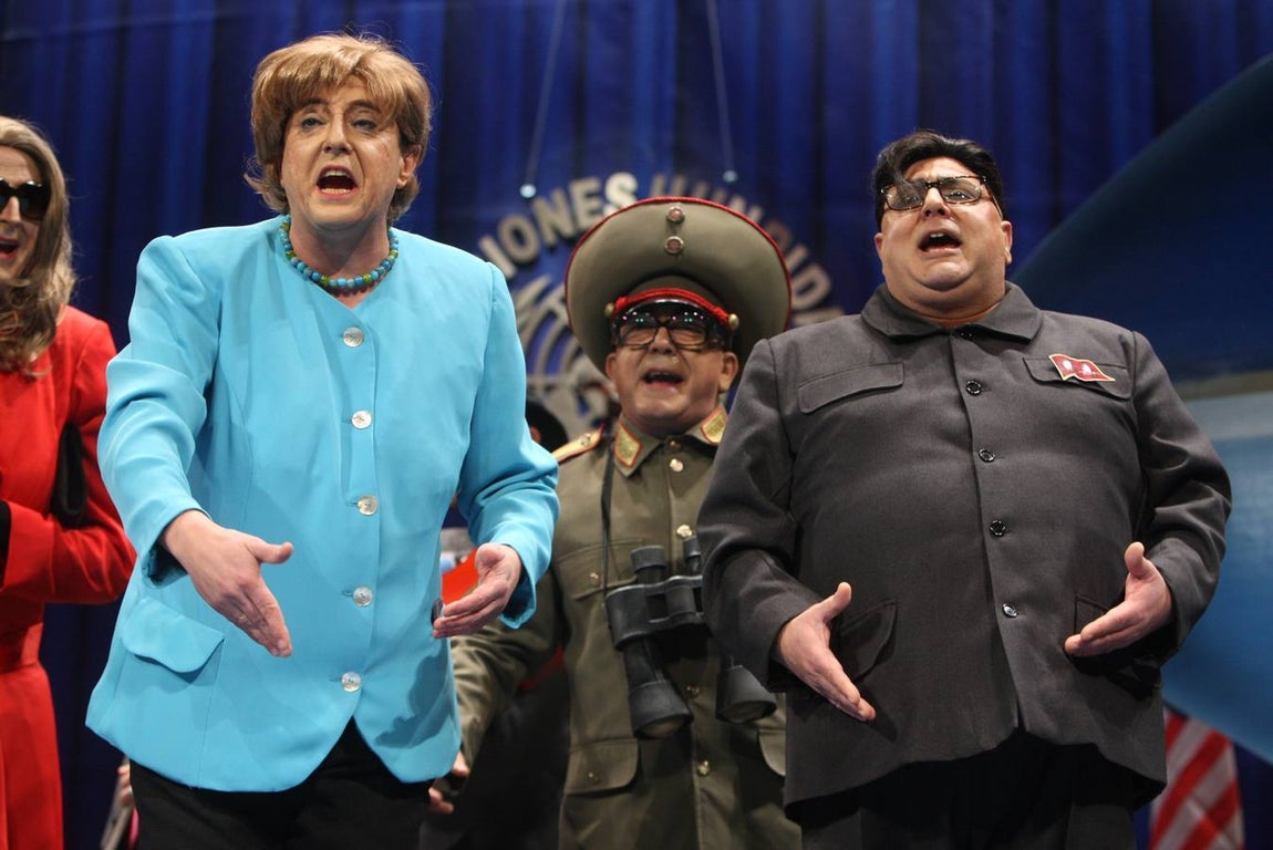 Actuación en cuartos de la chirigota Grupo de Guasa