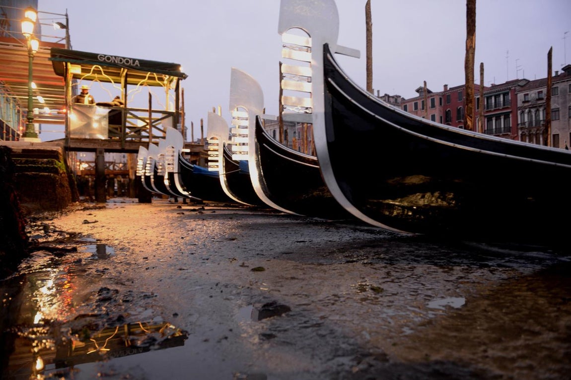 Según el Ayuntamiento de la ciudad, el nivel de agua está al mínimo, con un promedio de 60 centímetros. 