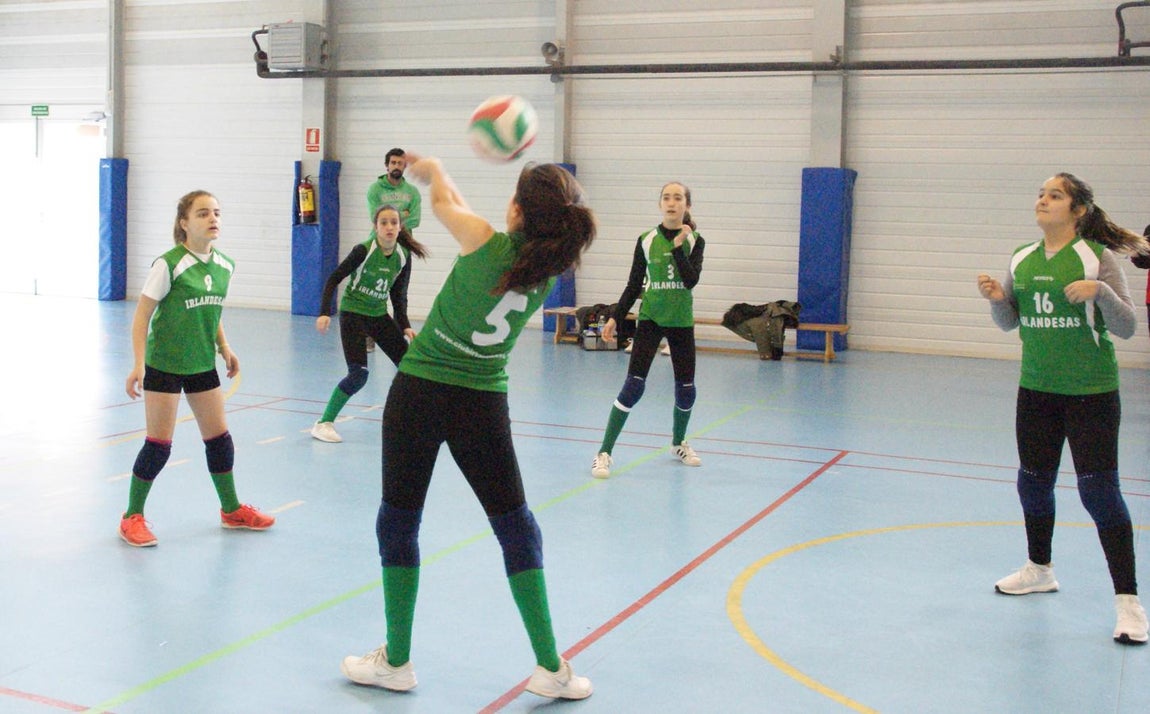 Las mejores imágenes del partido de voleibol que enfrentó al Antamira y al Irlandesas