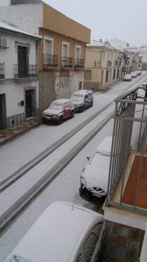 En imágenes, la nieve puebla el sur de la provincia de Córdoba