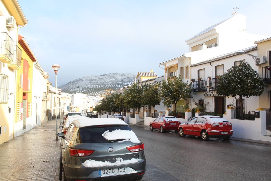 En imágenes, la nieve puebla el sur de la provincia de Córdoba