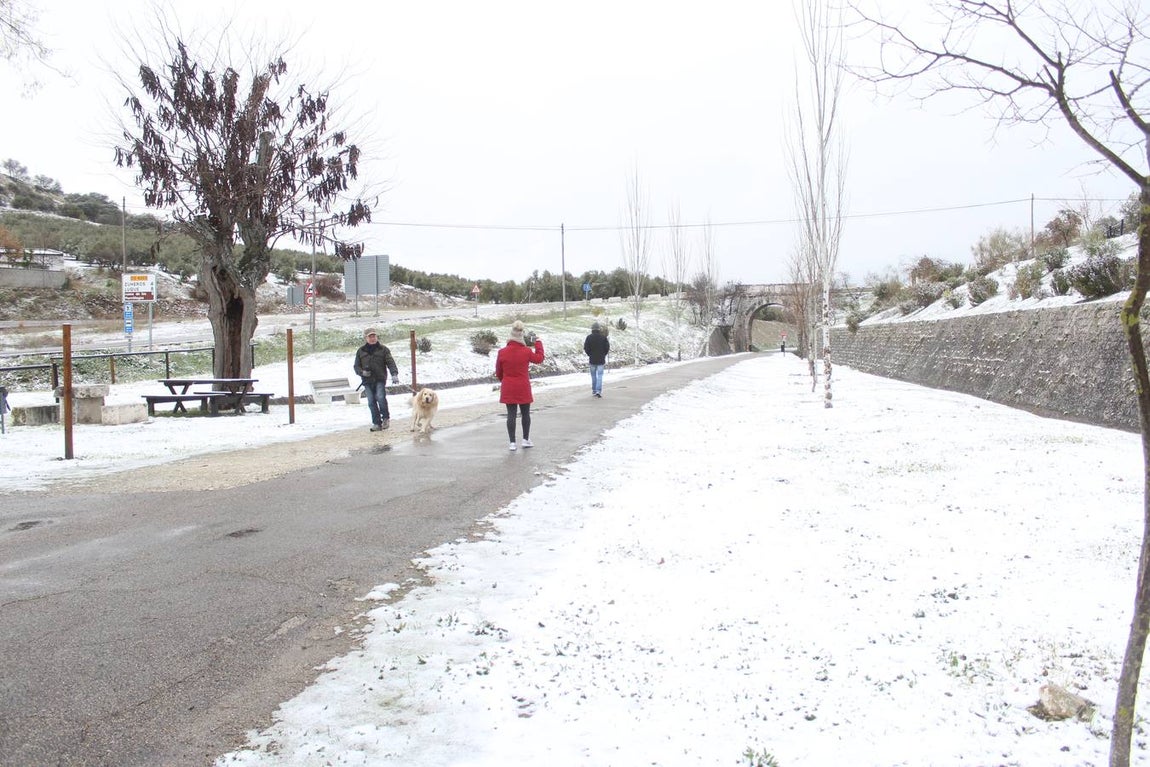 En imágenes, la nieve puebla el sur de la provincia de Córdoba