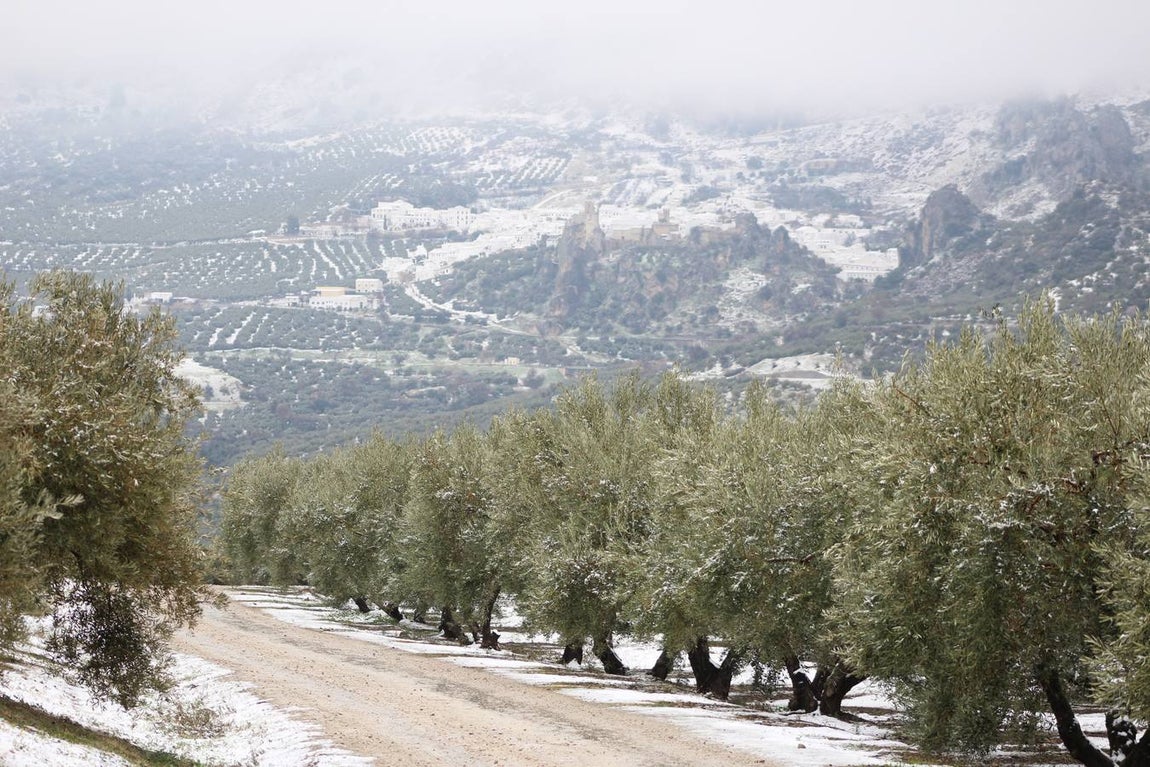 En imágenes, la nieve puebla el sur de la provincia de Córdoba