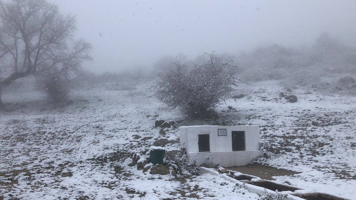 En imágenes, la nieve puebla el sur de la provincia de Córdoba