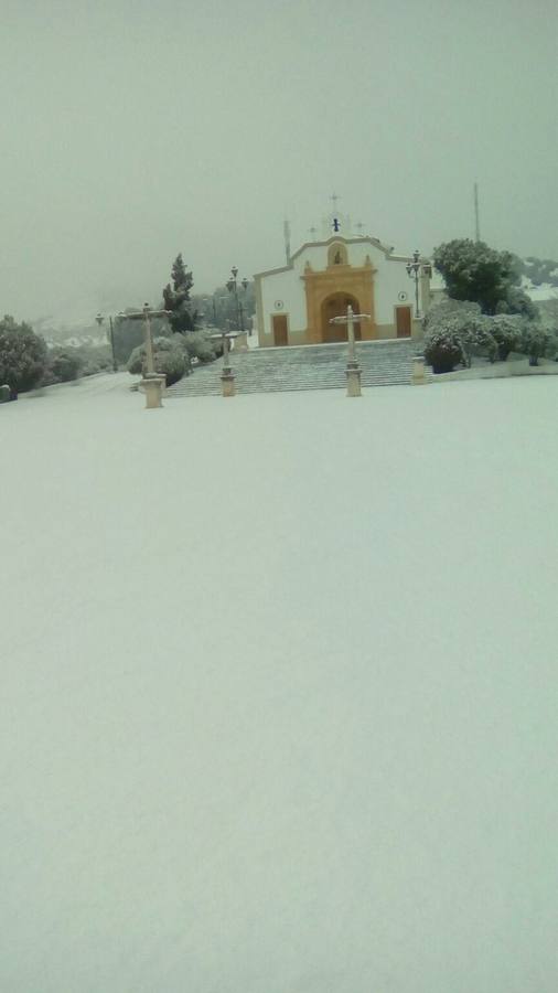 En imágenes, la nieve puebla el sur de la provincia de Córdoba