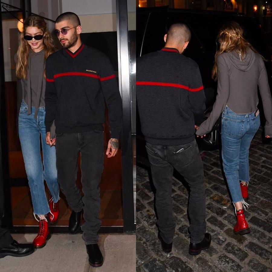 Gigi Hadid y Zayn Malik. Si algo gusta del estilo de la modelo y el cantante es la frescura que desprenden en cada una de sus apariciones públicas, ya sea a su llegada a una entrega de premios o pillados a la salida de un restaurante en plena calle