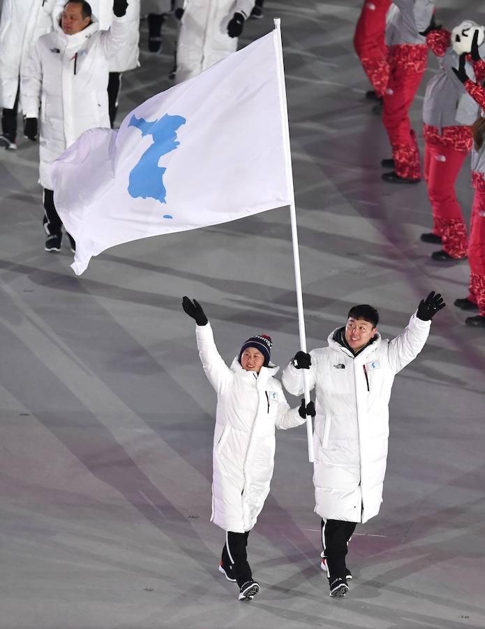 Esta es la bandera bajo la que competirán los deportistas de Corea del Norte y Corea del Sur. 