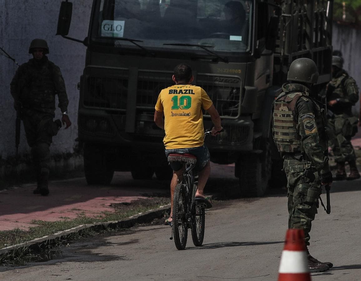 Operativo militar que las autoridades brasileñas han desplegado sobre las favelas de Río. 