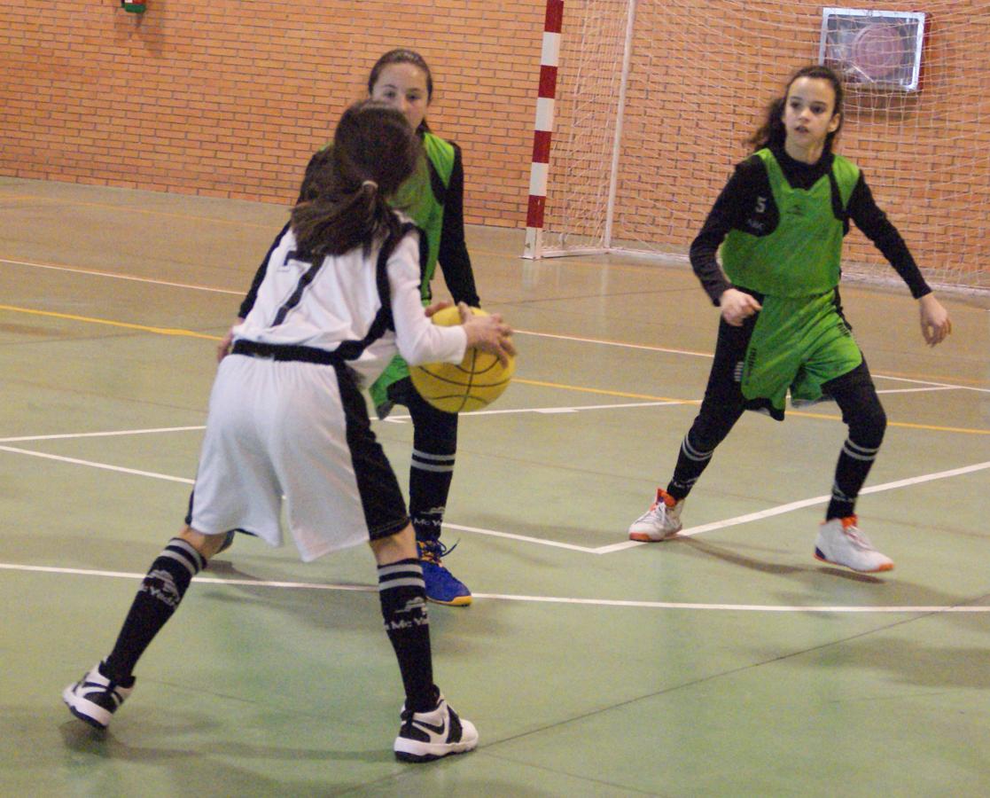 Las mejores imágenes del encuentro de baloncesto alevín femenino entre COIN &quot;A&quot; y Sagrada Familia Jorge Juan