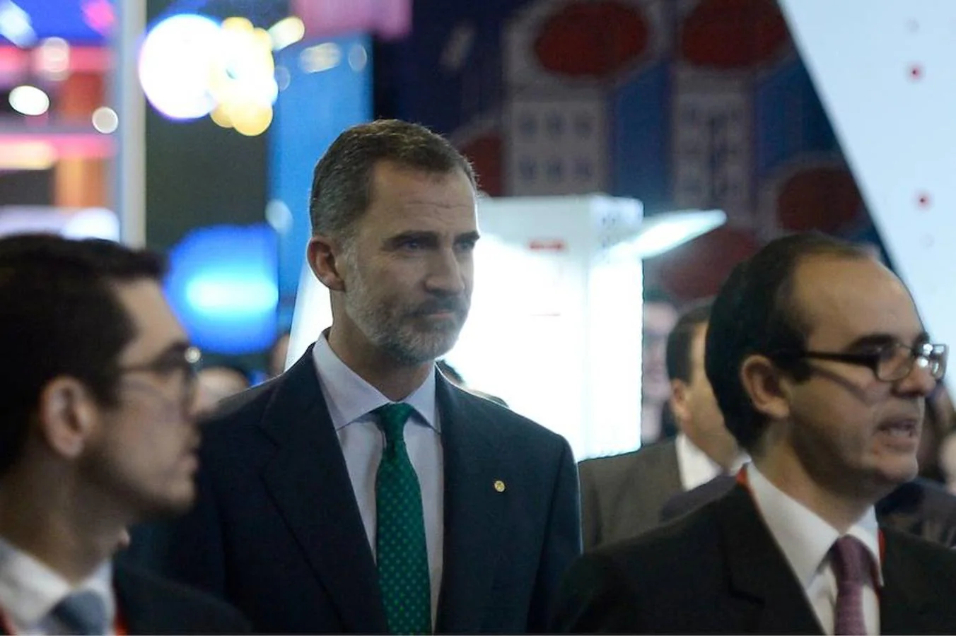 El Rey Felipe VI, durante la inauguración del Mobile World Congress 2018. 