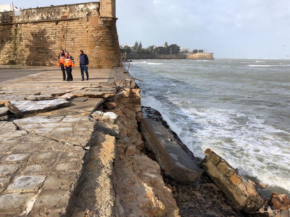 FOTOS: &#039;Emma&#039; deja estragos en Cádiz capital