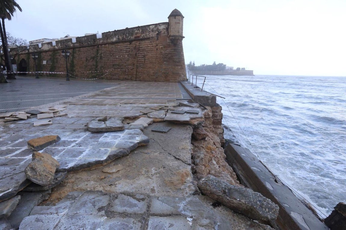 FOTOS: &#039;Emma&#039; deja estragos en Cádiz capital