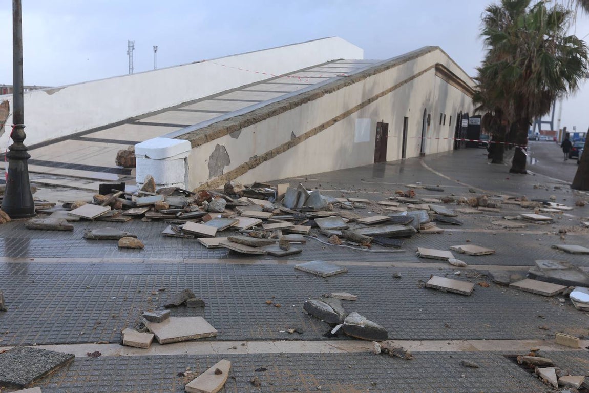 FOTOS: &#039;Emma&#039; deja estragos en Cádiz capital